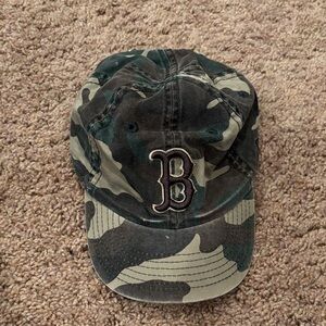 New Era Camouflage Cap with Blue Logo